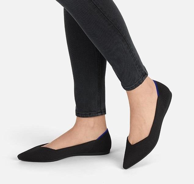 black flats with support