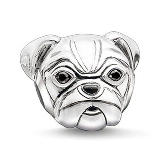 SAME DAY ** FREE ** POSTAGE BULLDOG HANDMADE CHARM BRACELET /& GIFT BAG