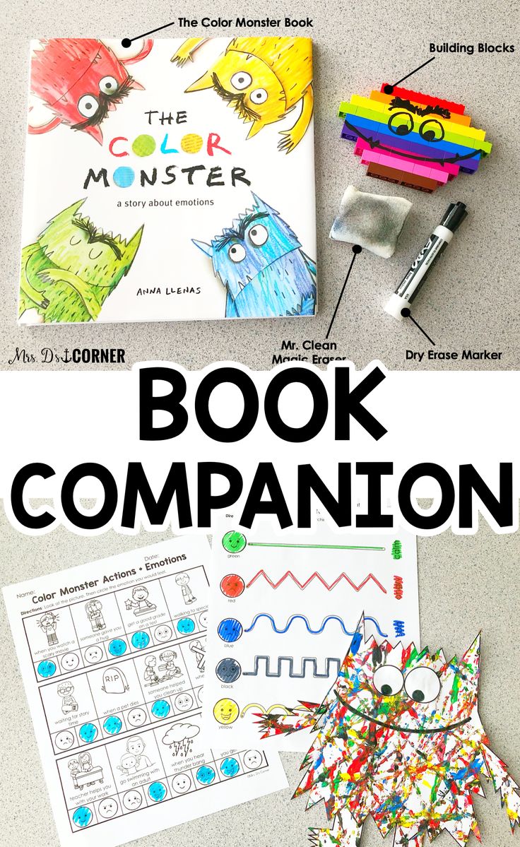 Color Monster Book Activities, Visual Craft and Recipe Color Monster Book Activities, Visual Craft and Recipe