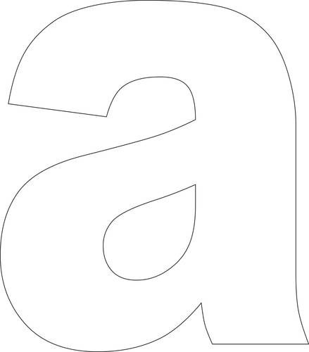 letter a stencil