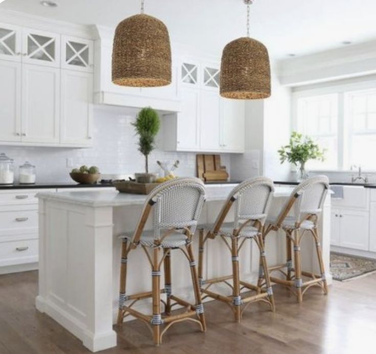 Pin By Kmg Design Studio On Kitchen Ideas Lighting Fixtures Island Modern Coastal Dining Room Lighting Fixtures Kitchen Island, Wicker Kitchen Island