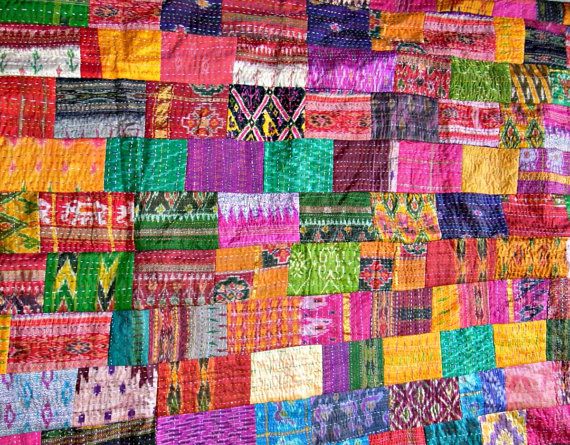 Quilt Patterns Vintage Quilt Book ATH678 Quilt Patterns Quilting Patterns Indian Kantha Quilt Vintage Quilt,