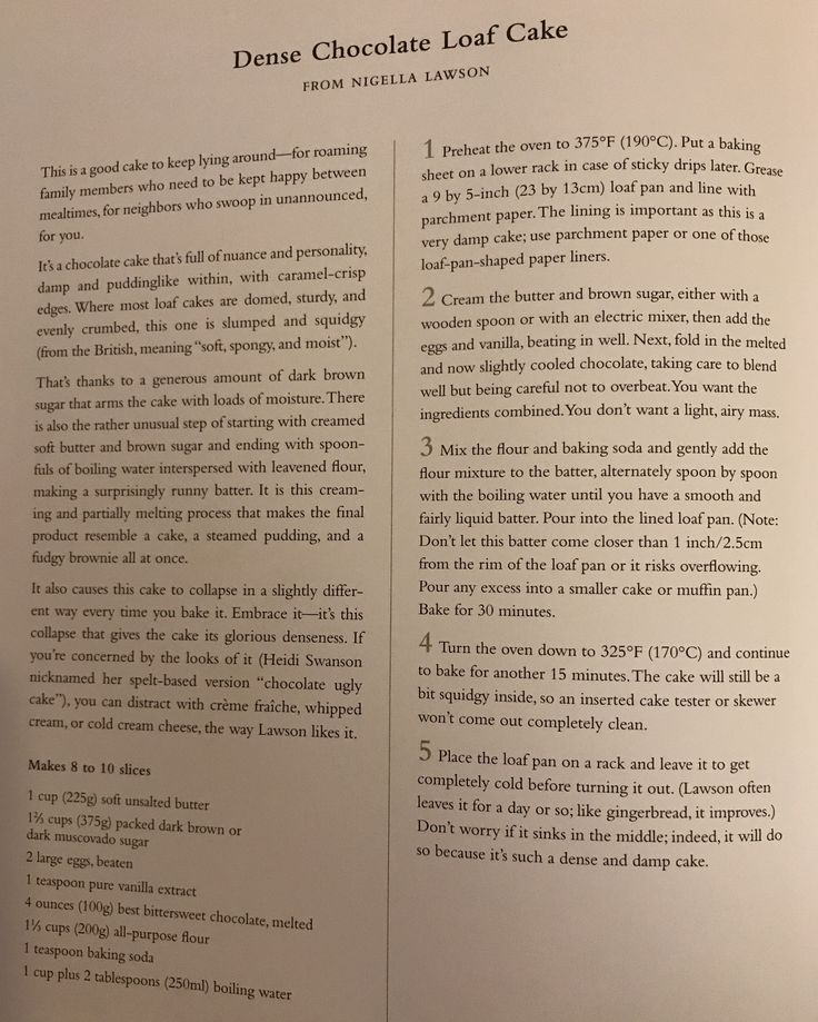 Nigella Lawson Dense Chocolate Loaf Cake Nigella Lawson Dense Chocolate Loaf Cake