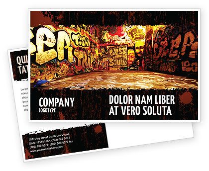 postcard template indesign