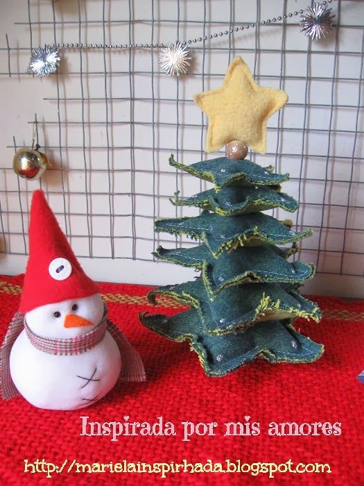 Inspirada Por Mis Amores Reciclando Jeans Arbolito De Navidad Inspirada Por Mis Amores Reciclando Jeans Arbolito De Navidad Con Estrellas Jean Pinterest Patchwork