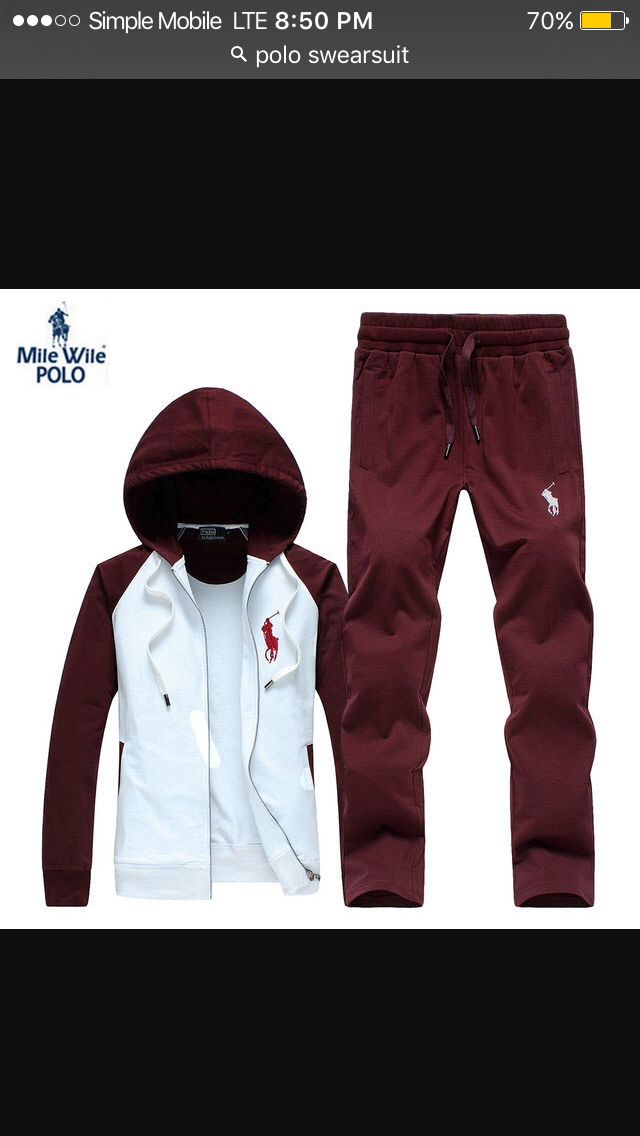 polo matching sweatsuit