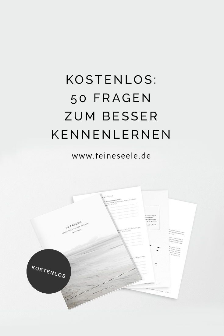 Fragen um sich selbst besser kennenlernen