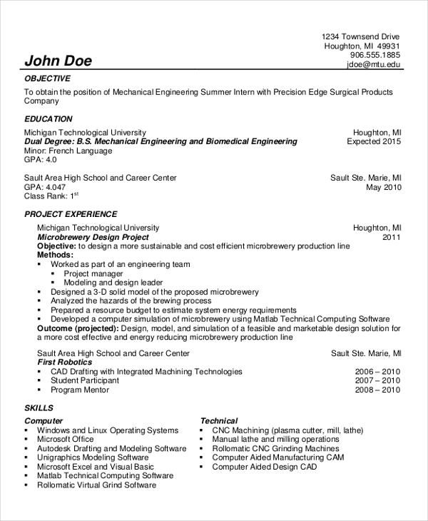 Resume Examples Umich Resume Examples Pinterest Sample Resume