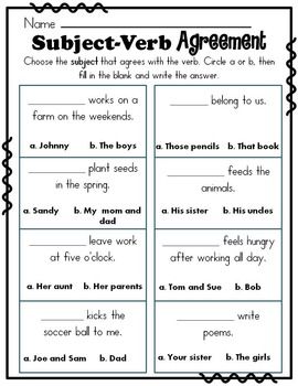 verb agreement