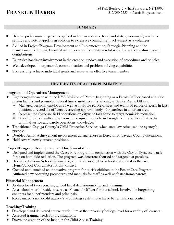 Juvenile Detention Officer Resume Example http//www