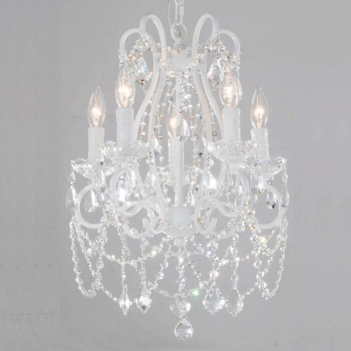 Harriet Bee Cheadle 5 Light Candle Style Classic Traditional Chandelier Wayfair White Girls Crystal Traditional Chandelier Wayfair, Princess 8 Light Crystal Chandelier Wayfair