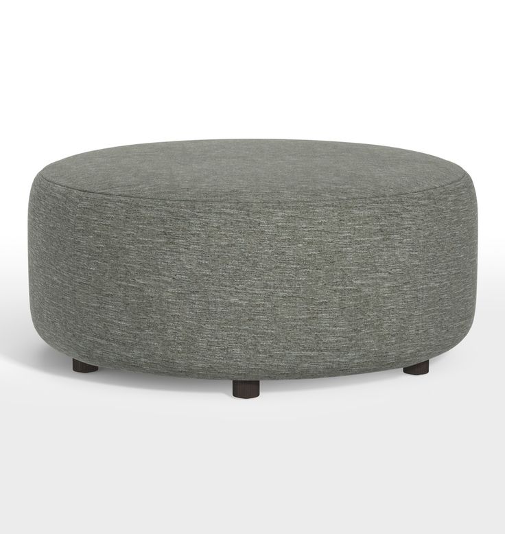 36" Worley Round Ottoman | Rejuvenation | Round ottoman ...
