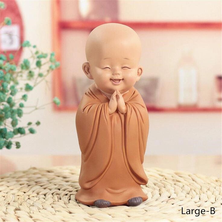 XMAS Gift-Resin Hand-carved Buddha Statue Home Decor Monk Sculpture Toy XMAS Gift-Resin Hand-carved Buddha Statue Home Decor Monk Sculpture Toy