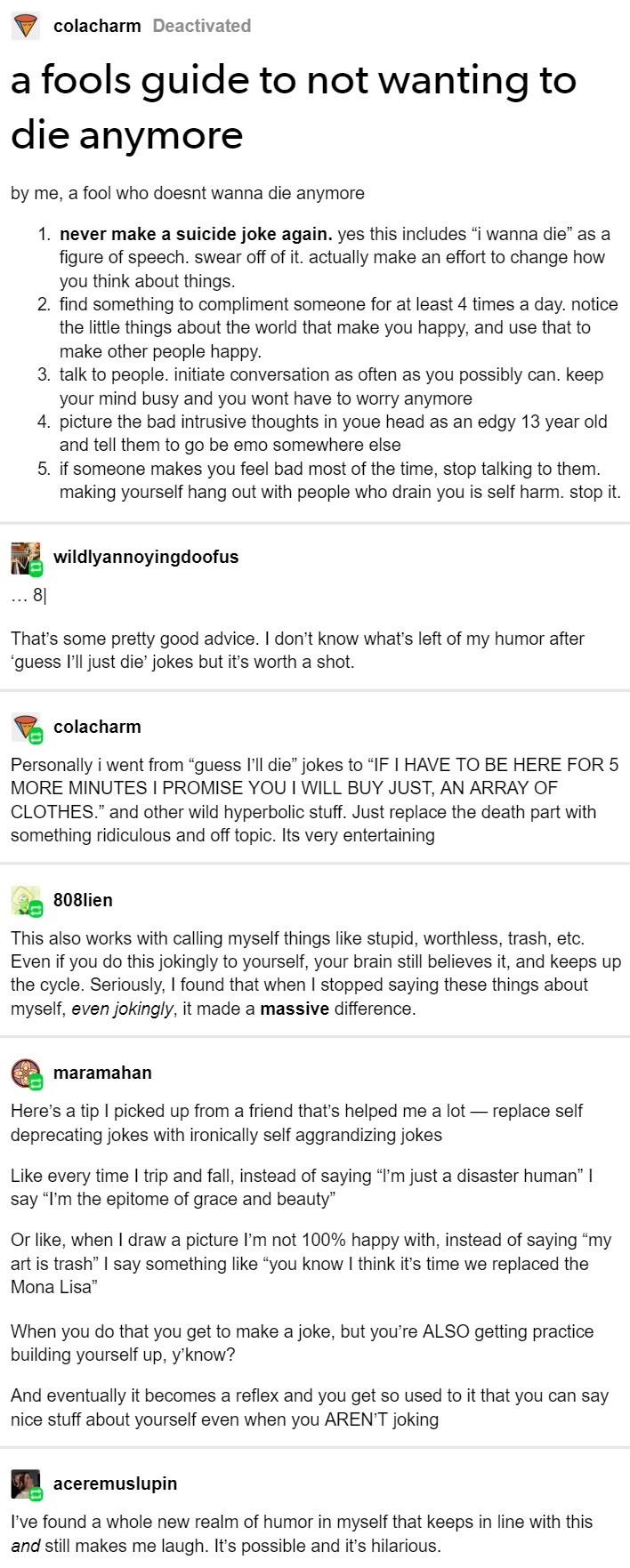 This is so important. You can change so much by changing the way you talk to you...