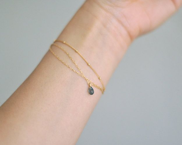 Dotted Chain Bracelet Delicate Gold Filled Dotted Chain Bracelet Delicate Gold Filled Jewelry Simple Satellite In 2018