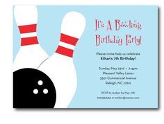 bowling invitations templates free | Free Printable Bowling Birthday Party Invitations | New Party Ideas