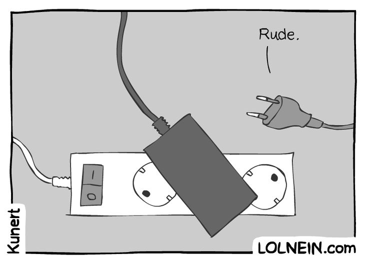 Pull the Plug | Funny illustration, Tech humor, Funny