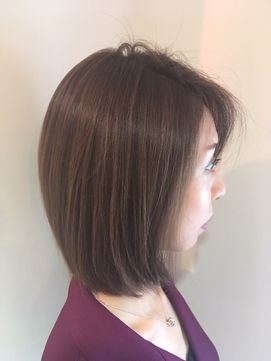 30代４０代５０代お勧めの完璧シルエットまとまりミディアムボブ ヘアスタイリング 髪型 ヘアスタイル ボブ