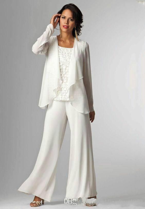 Le Chiffon Lady Mother Pants Suits Evening Dress Party 2018 Le Chiffon Lady Mother Pants Suits Evening Dress Party 2018 Of The Bride Pant Suit Gowns Formal Brown Custom