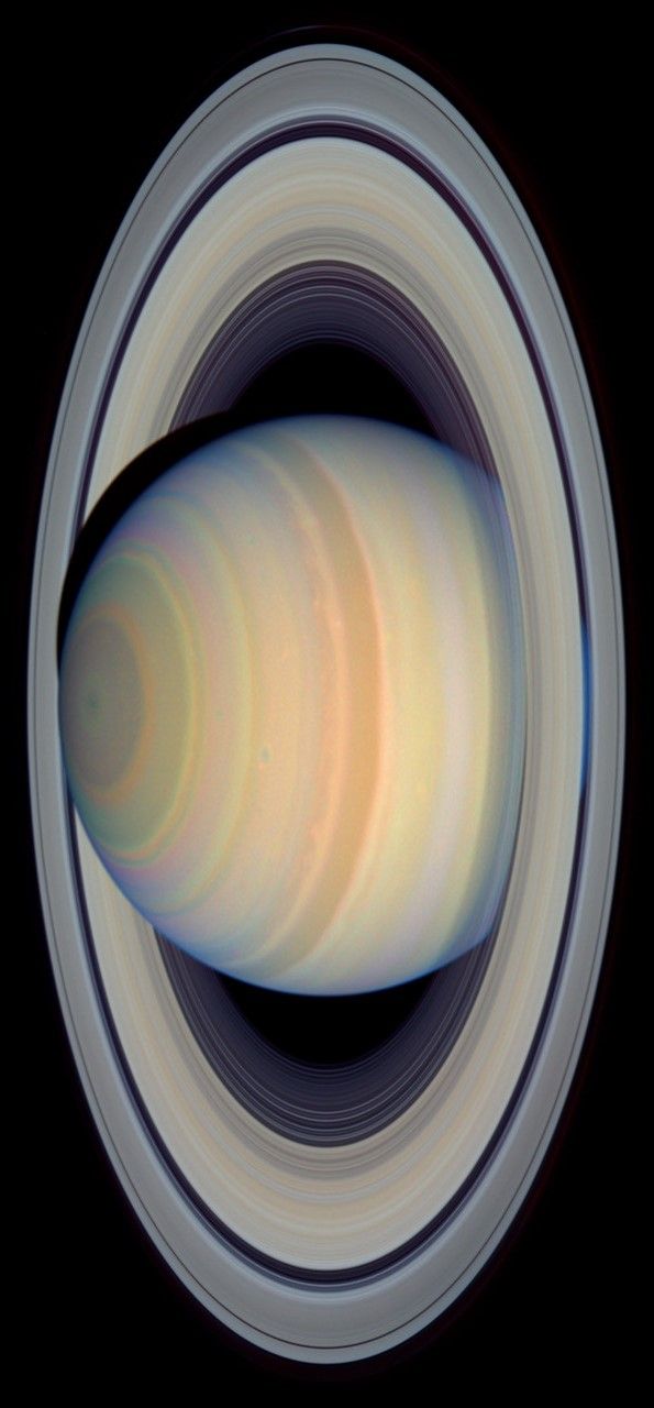 Saturn S Rings In Visible Light Image From NASA Hubble Saturn S Rings In Visible Light Image From NASA Hubble
