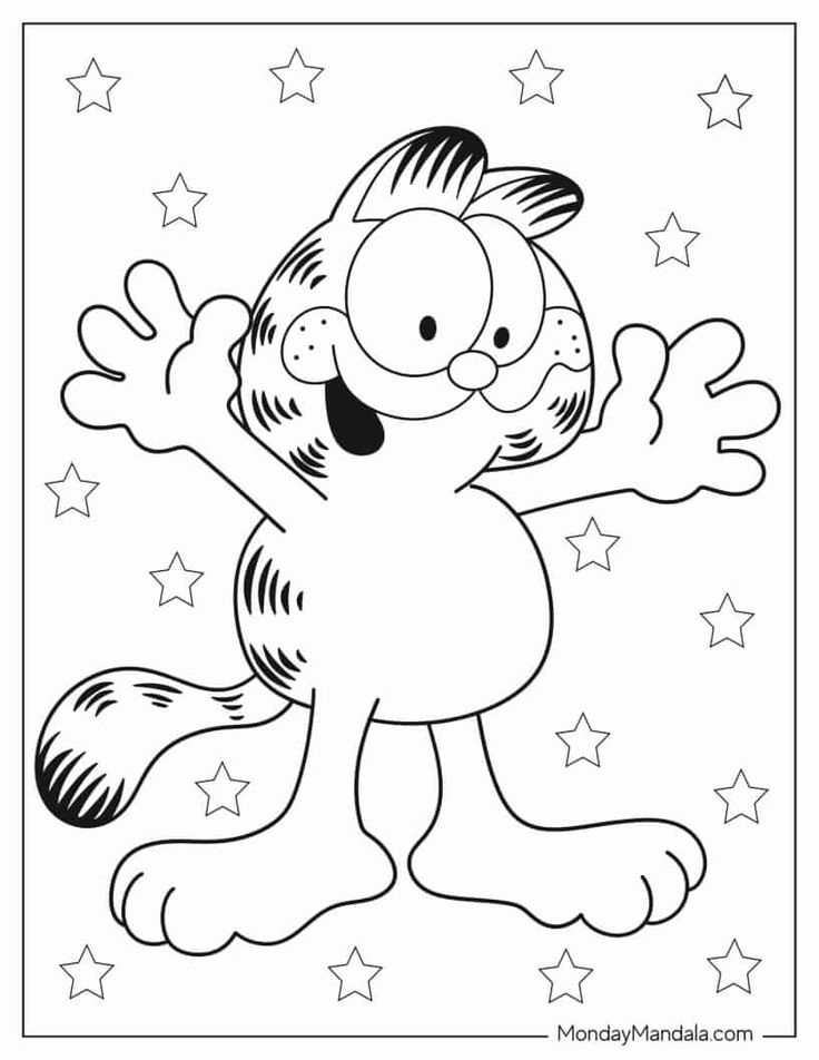 24 Garfield Coloring Pages Free - F4bf18d2a273022e33c501d963c509fc