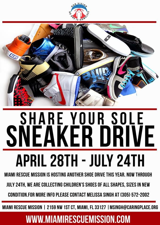 shoe fundraiser flyer