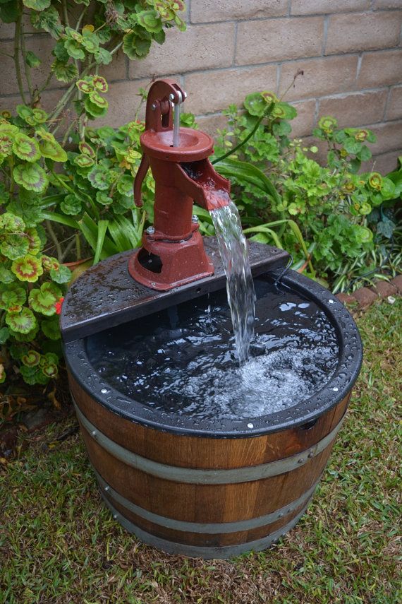 Diy Water Fountain Pump - Half Wine Barrel Water Garden Diy Water Fountain Pump - Half Wine Barrel Water Garden