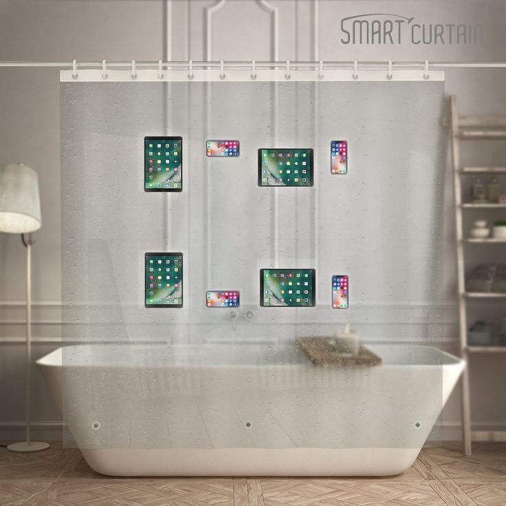 Amazon Com Streamliner Clear Shower Curtain Liner With Pockets