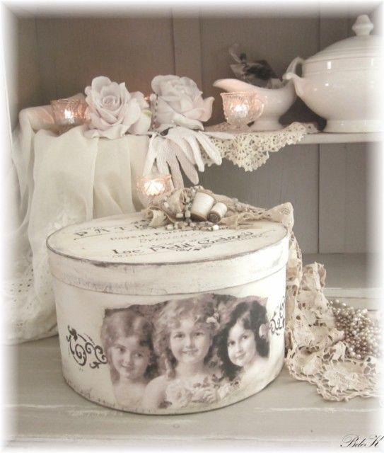 Mathilde M Dose Schatulle Box Kartonage Schachtel Shabby Vintage Deko Mathilde M Dose Schatulle Box Kartonage Schachtel Shabby Vintage Deko