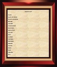 how to write height in biodata