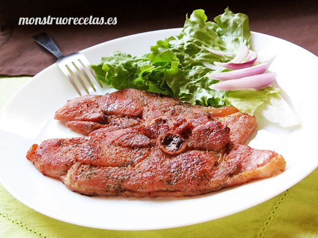 Chuletas De Pavo A La Plancha O Parrilla Marinadas Al Vino Y Al Ajillo Http Www Monstruorecetas Es 2018 04 Chuletas Chuletas De Pavo Carne De Puerco Pavo