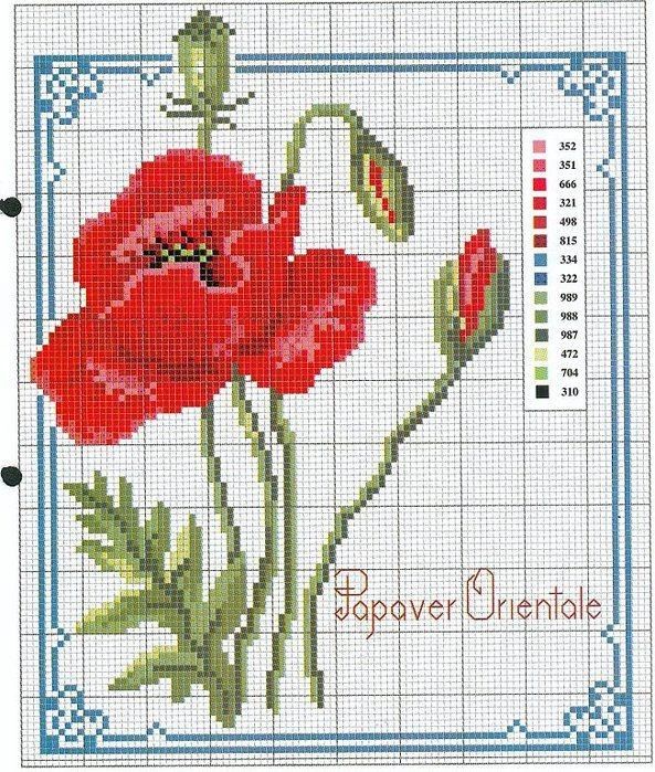 353 best Cross stitching Flowers &amp; Garden images on 