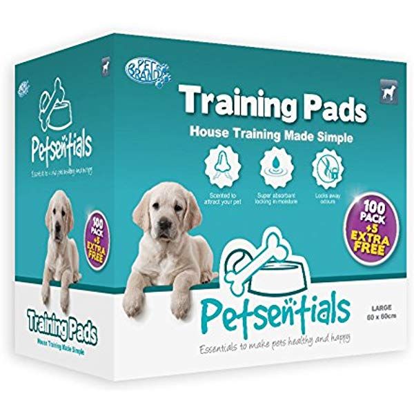 Petsentials 100 Pack Puppy Dog Super Absorbent Odour Locking Multi Layered Training Pads With 5 Extra Free Puppy Pads Training Training Pads Puppy Training