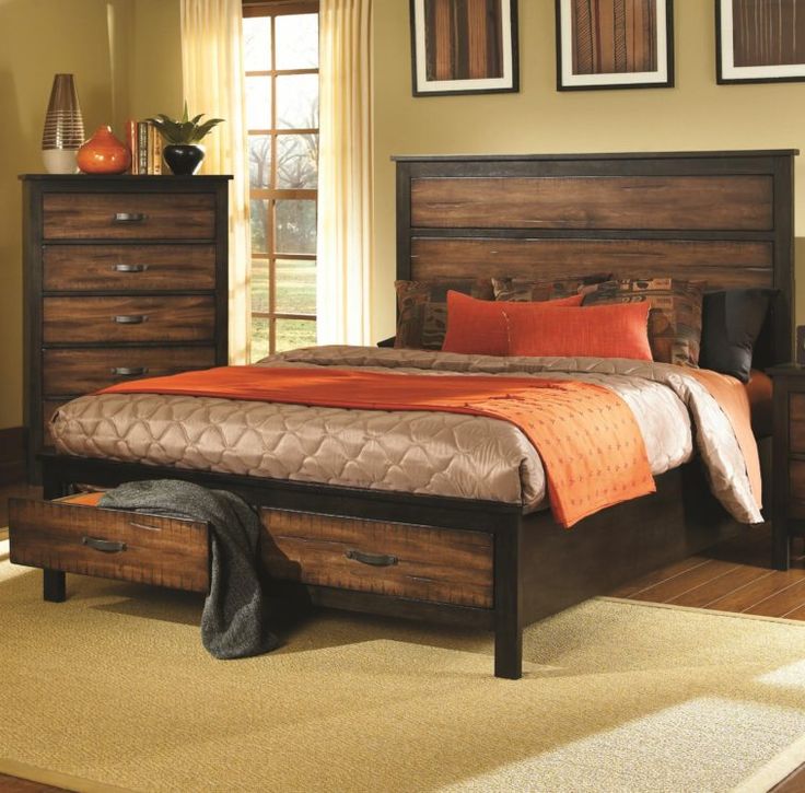 Furniture Modern Black King Size Platform Bed Frame With 4 Storage Queen S Furniture S, Black King Size Platform Bed With Storage