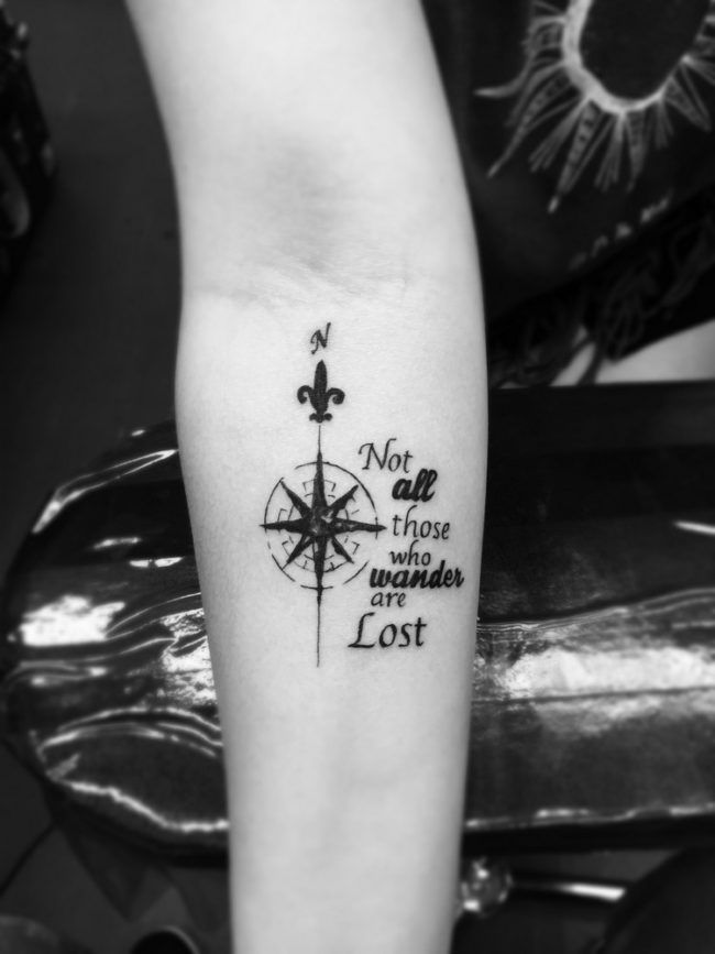 Tattoo arm frau spruch