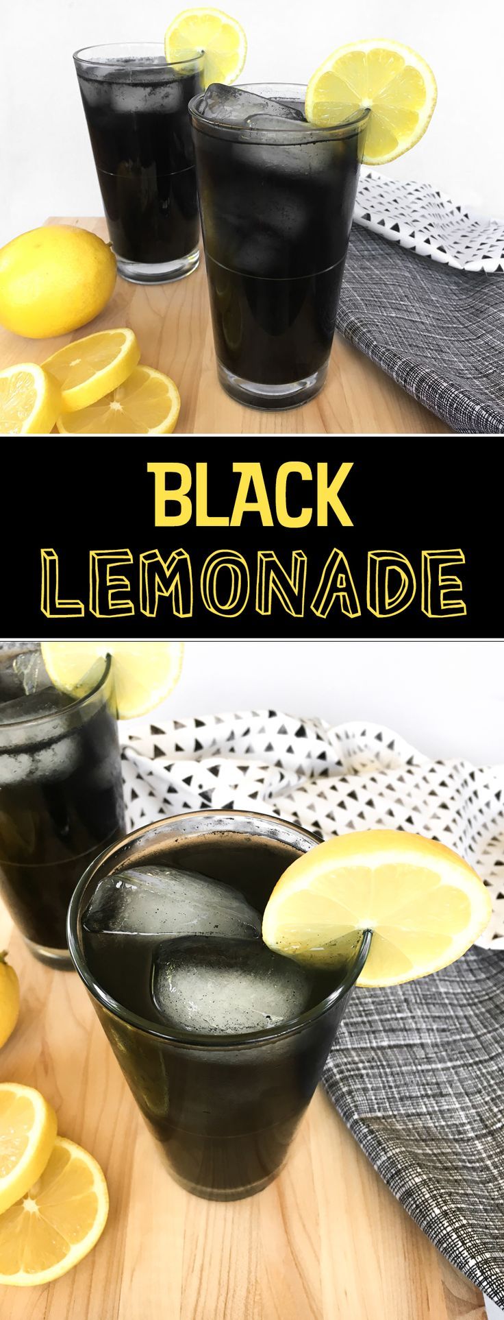 Black lemonade is a refreshing drink that gets its black color from activated ch… Black lemonade is a refreshing drink that gets its black color from activated ch…