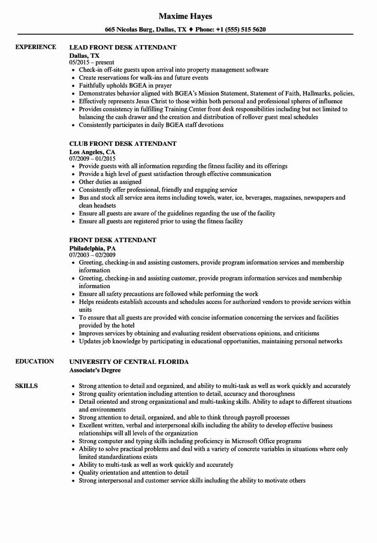20 front desk agent resume in 2020 job resume samples front desk agent resume samples
