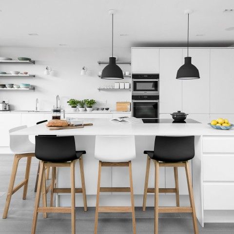 Yellow Bar Stools Kalb Lempereur Love The Pop Of Colour They Add Yellow Bar Stools Kalb Lempereur Love The Pop Of Colour They Add To This Neutral Kitchen Pinterest Stool And