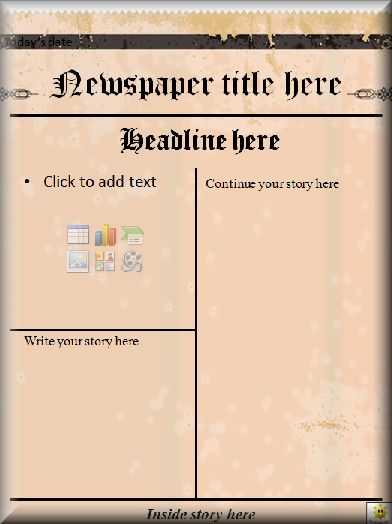 microsoft office newspaper template
