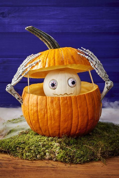 Kürbis schnitzen - Ideen zu Halloween - Dekoideen