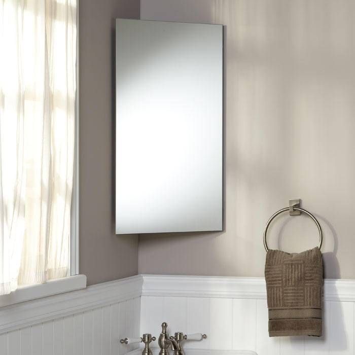Carrington Stainless Steel Corner Medicine Cabinet Stainless Steel Corner Medicine Cabinet