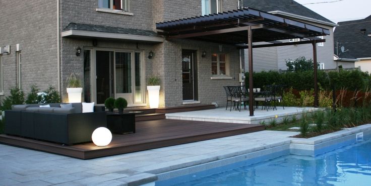 amenagement paysager moderne contemporain pergola a lame amenagement paysager moderne contemporain pergola a lame