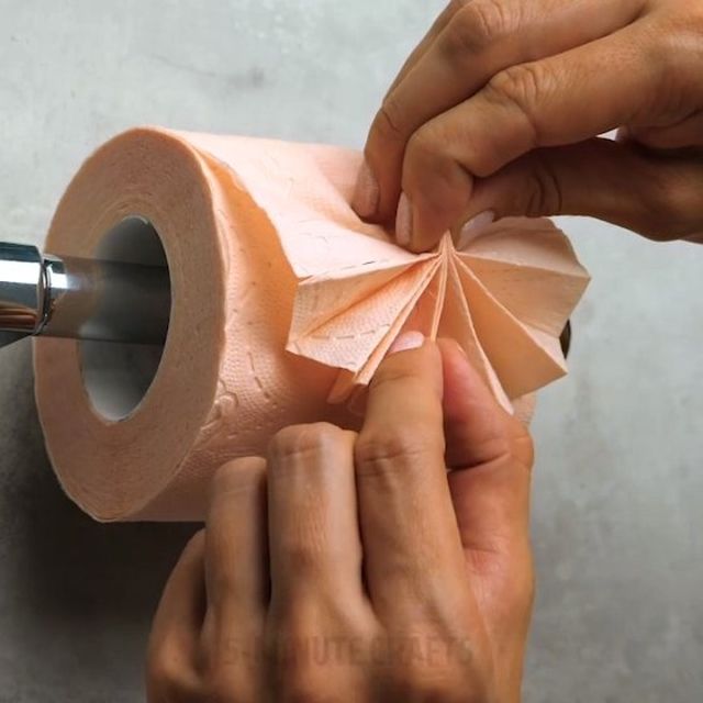 5-Minute Crafts on Instagram: “Stunning origami from toilet paper. 😲