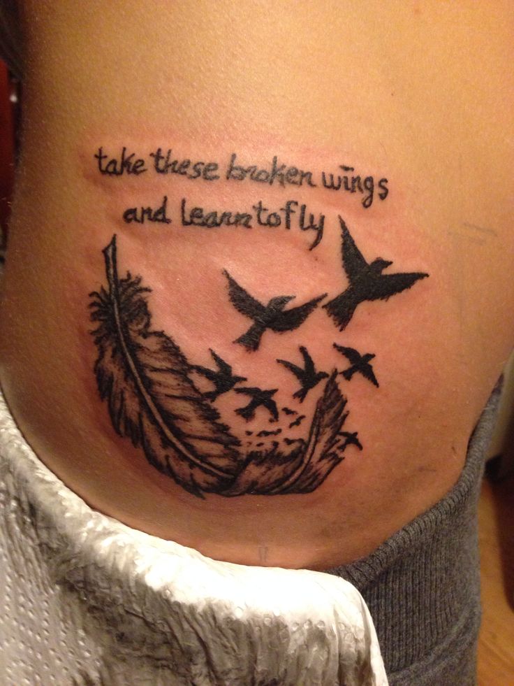 Take these broken wings and learn to fly. #tattoo #thebeatles...