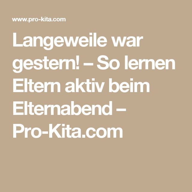 Eltern kennenlernen tipps