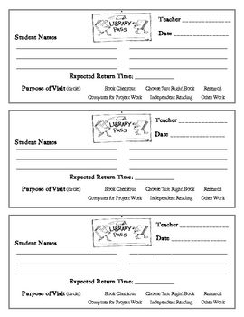 restroom pass template