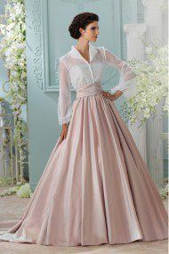 Youdesign Organza Skirt Shirt In Peach Colour Youdesign Organza Skirt Shirt In Peach Colour