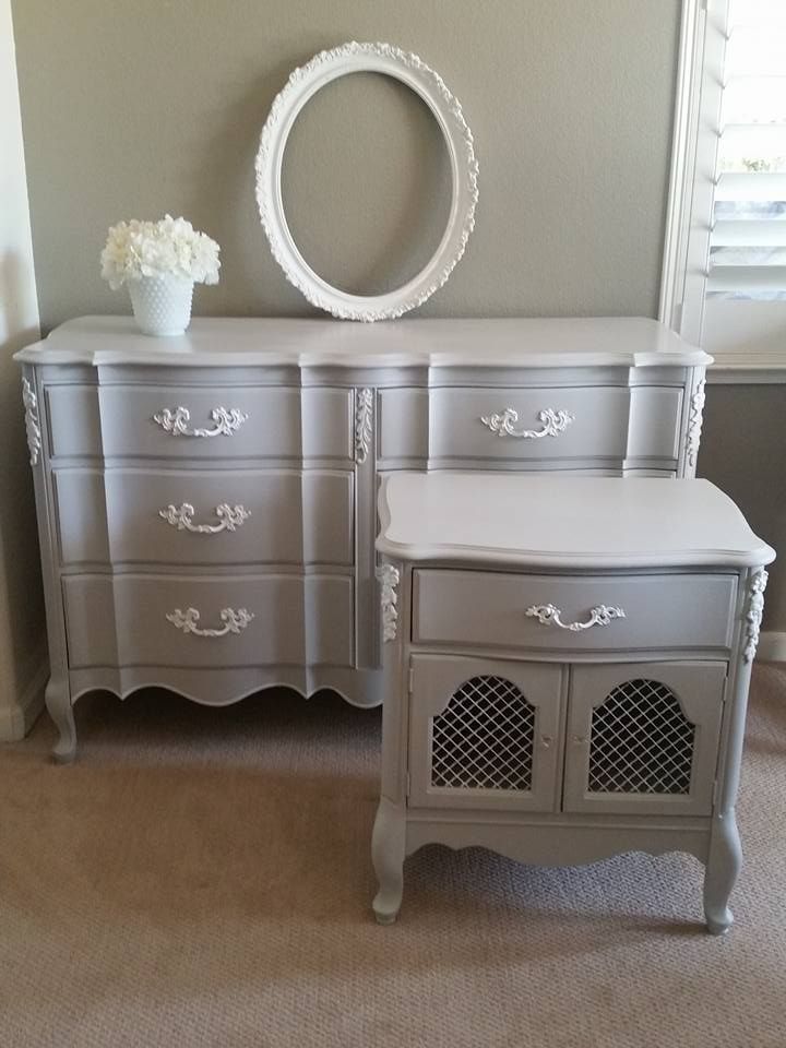white and white furniture. vintage painted grey and white french provincial dresser nightstand furniture n