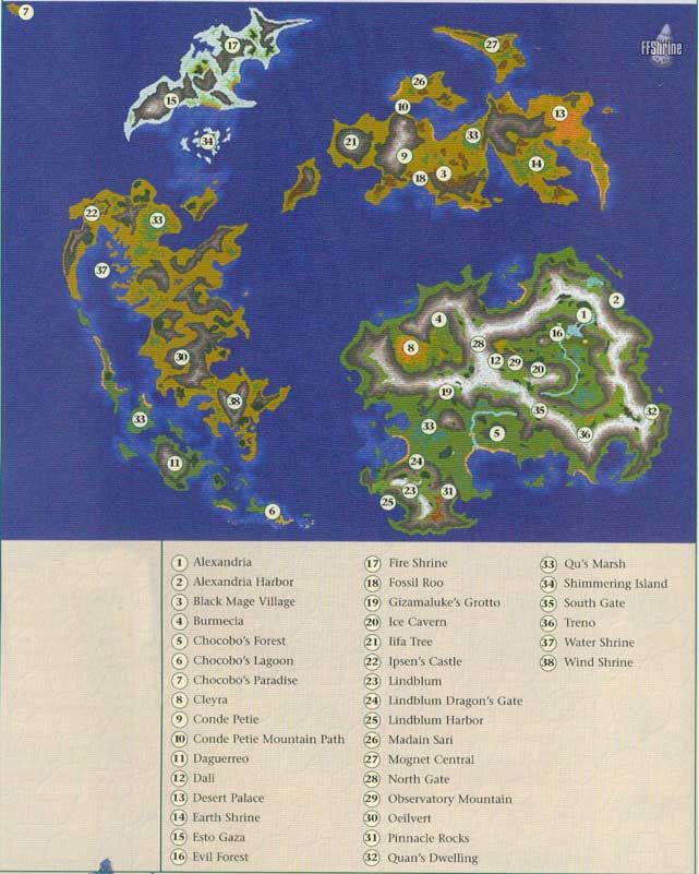 FF IX map Mapas.