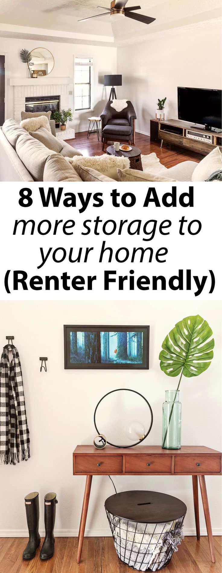 8 Easy Ways to Add Storage to Your Home | Home, Storage, Cool bookshelves